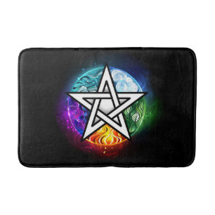 Tapis De Bain pentagramme du Wiccan