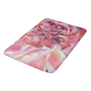 Tapis De Bain Peonies de chauve-souris florales