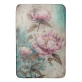 Tapis De Bain Peonies peintes - Bathmat (devant Vertical)