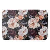 Tapis De Bain Peonies sombres Motif floral (Devant)
