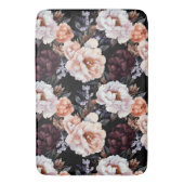 Tapis De Bain Peonies sombres Motif floral (devant Vertical)