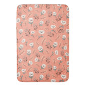 Tapis De Bain Pépites blanches Mat de bain en rouge (devant Vertical)