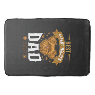Tapis De Bain Père Affenpinscher empreintes de pattes de chien v