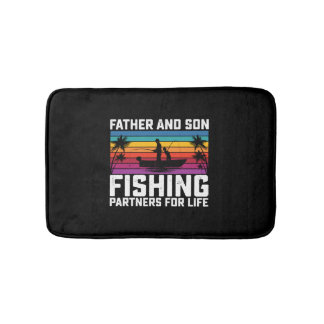 Tapis De Bain Père Et Fils Partenaires De Pêche À Vie