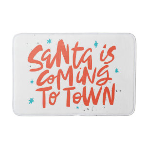 Tapis De Bain Père Noël arrive à Town Holiday Design