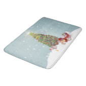 Tapis De Bain Père Noël avec arbre de Noël (Angle)