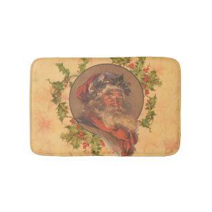 Tapis De Bain Père Noël Leyendecker Antique Victorien