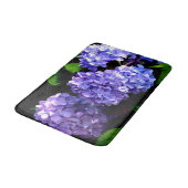 Tapis De Bain Périwinkel hydrangeas violet bleu fleur floral (Angle)