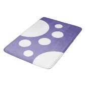Tapis De Bain Périwinkle : Dots modernes en blanc (Angle)
