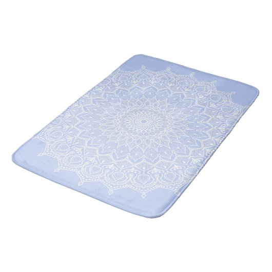 Tapis De Bain Periwinkle Mandala - Bora à Juniper Berry (Angle)