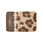 Tapis De Bain Perle et Empreinte de léopard (Devant)