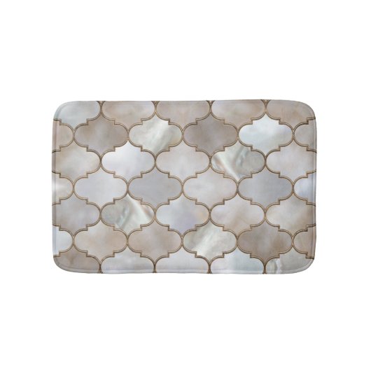 Tapis De Bain Perle et or marocain (Devant)