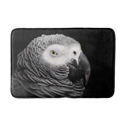 Tapis De Bain Perroquet Gris Africain (Devant)