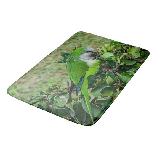 Tapis De Bain Perroquet vert (Angle)