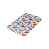 Tapis De Bain Perroquets de style d'aquarelle (Angle)