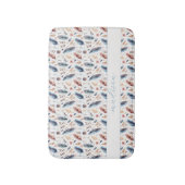 Tapis De Bain Personalized Boho Feather Floral (Devant (Vertical))
