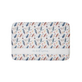 Tapis De Bain Personalized Boho Feather Floral (Devant)