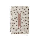 Tapis De Bain Personalized Chic Neutral Leopard Animal Print (Devant (Vertical))
