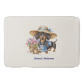 Tapis De Bain Personalized Dachshund Bath Mat  (Devant)