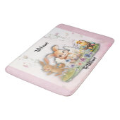 Tapis De Bain Personalized Easter Bunny Bath Mat (Angle)