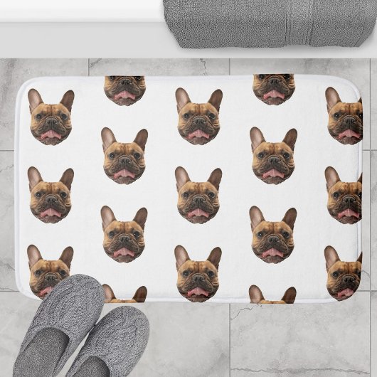 Tapis De Bain Personalized Face Dog Bathroom Decor Custom Cat