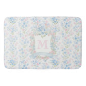 Tapis De Bain Personalized Floral Monogram Bath Mat (Devant)