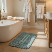 Tapis De Bain Personalized Knit Pattern 