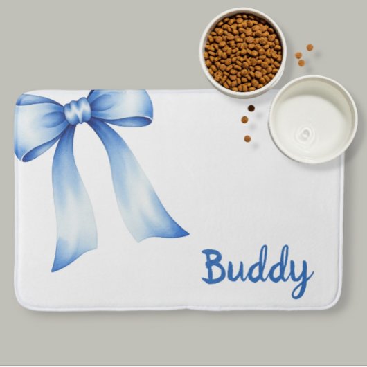 Tapis De Bain Personalized Pet Placemat - White Placemat