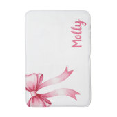Tapis De Bain  Personalized pet placemat with bow and name (Devant (Vertical))