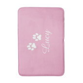 Tapis De Bain Personalized Pink Pet Feeding Mat with Name (Devant (Vertical))
