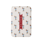 Tapis De Bain Personalized Preppy Cute Dachshund Dog Pattern (Devant (Vertical))