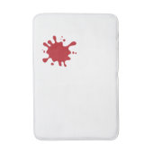 Tapis de bain personnalisable rouge tomate Splash (Devant (Vertical))