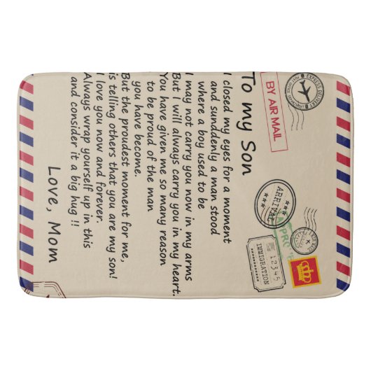 Tapis De Bain Personnalisé À Ma Fille De Maman (Devant)