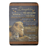 Tapis De Bain Personnalisé À Ma Fille De Papa, (devant Vertical)