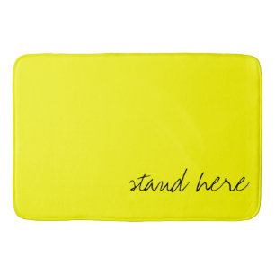 Tapis De Bain Personnalisé Jaune clair