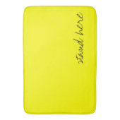 Tapis De Bain Personnalisé Jaune clair (devant Vertical)