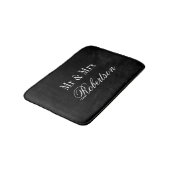 Tapis de bain personnalisé M. et Mme pour les jeun (Angle)