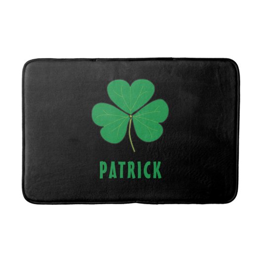 Tapis De Bain Personnalisé Nom Celtic Irlande Shamrock Irish Cla (Devant)