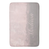 Tapis De Bain Personnaliser style art moderne gris rose clair (devant Vertical)