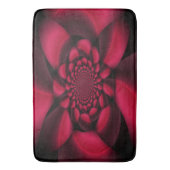 Tapis De Bain Pétale Noir Rouge Rubis (devant Vertical)