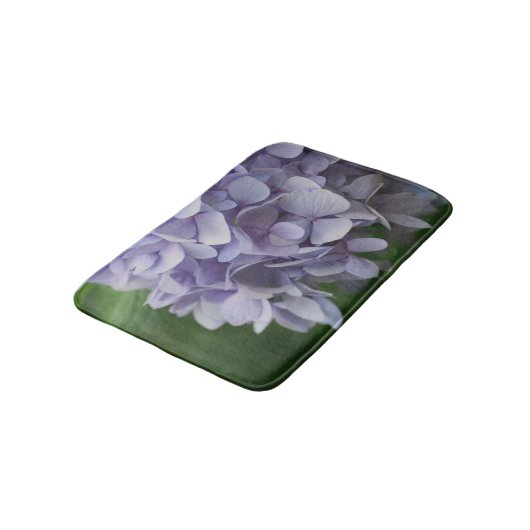 Tapis De Bain Pétales à fleurs Blue Hydrangea (Angle)