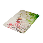 Tapis De Bain Petit bronze, or, colibri rouge (Angle)