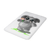 Tapis De Bain Petit éléphant avec couche de fleur - Vos couleurs (Angle)