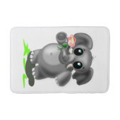 Tapis De Bain Petit éléphant avec couche de fleur - Vos couleurs (Devant)