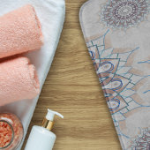 Tapis De Bain Petit floral blanc tombé à la campagne