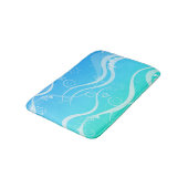 Tapis de bain petit format Turquoise Mer Tourbillo (Angle)