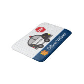 Tapis De Bain Petit Garçon policier et voiture (Angle)