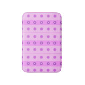 Tapis De Bain Petit Motif de fleurs rose et violet (Devant (Vertical))