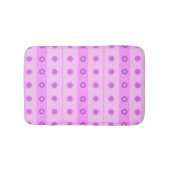 Tapis De Bain Petit Motif de fleurs rose et violet (Devant)