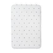 Tapis De Bain Petit motif pois noir blanc (Devant (Vertical))